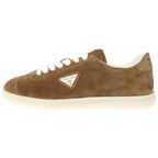 Prada Lane Suede Low Cut Sneakers Brown