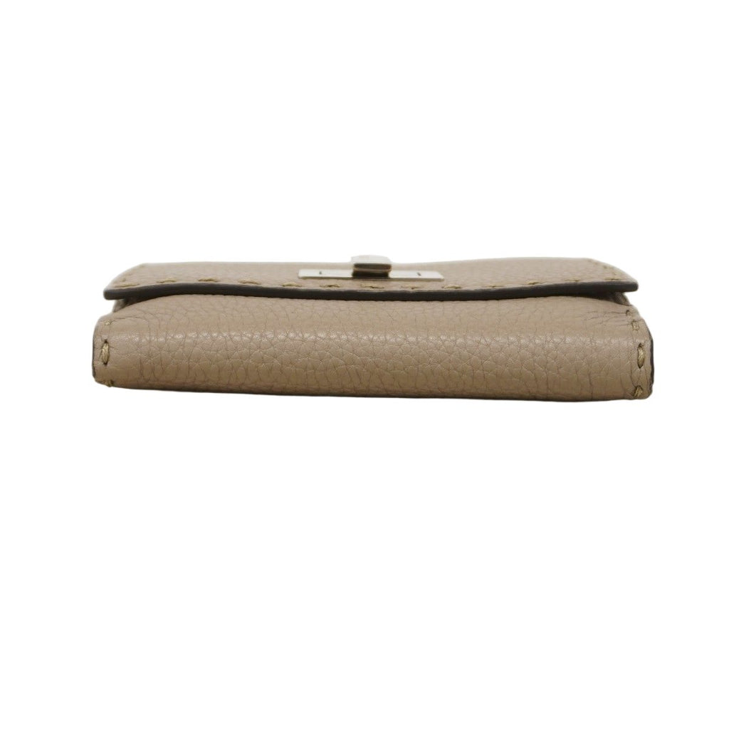 Fendi Trifold Walleteria Sell Leather Gray Ju Silver Wallet — view 2