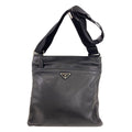 Prada Logo Shoulder Bag Leather