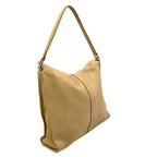 Gucci Jackie Logo Leather Beige Shoulder Bag Silver — view 2
