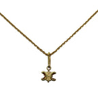 Celine Triomphe Solitaire Necklace Gold Finish Brass Accessory — view 2