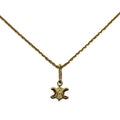Celine Triomphe Solitaire Necklace Gold Finish Brass Accessory