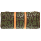 Louis Vuitton Keepall 50 Monogram Graffiti Khaki Boston Bag 0750 — view 3