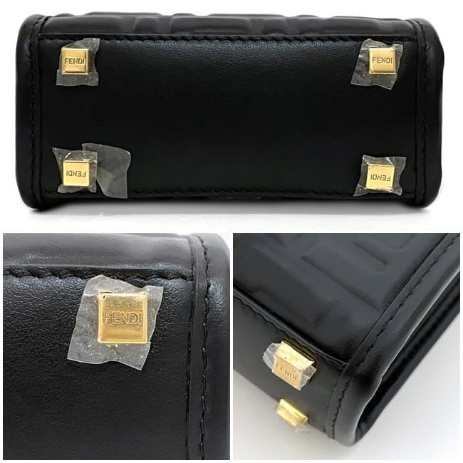 Fendi 2-Way Bag Sunshine Mini Black — view 9