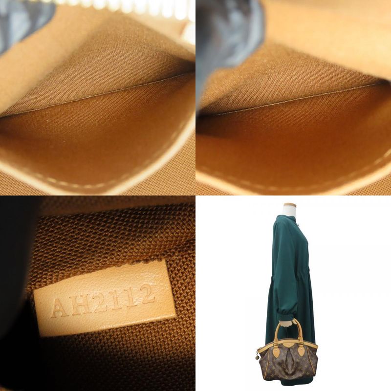 Louis Vuitton Handbag Tivoli PM Monogram Nubuck Brown — view 9