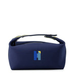 Hermes Pouch Bric-a-Brac PM Pavillon Marine Silver Canvas
