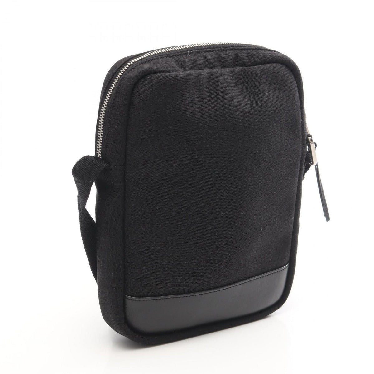 Saint Laurent Paris Shoulder Bag Rivington Black Canvas Leather — view 2