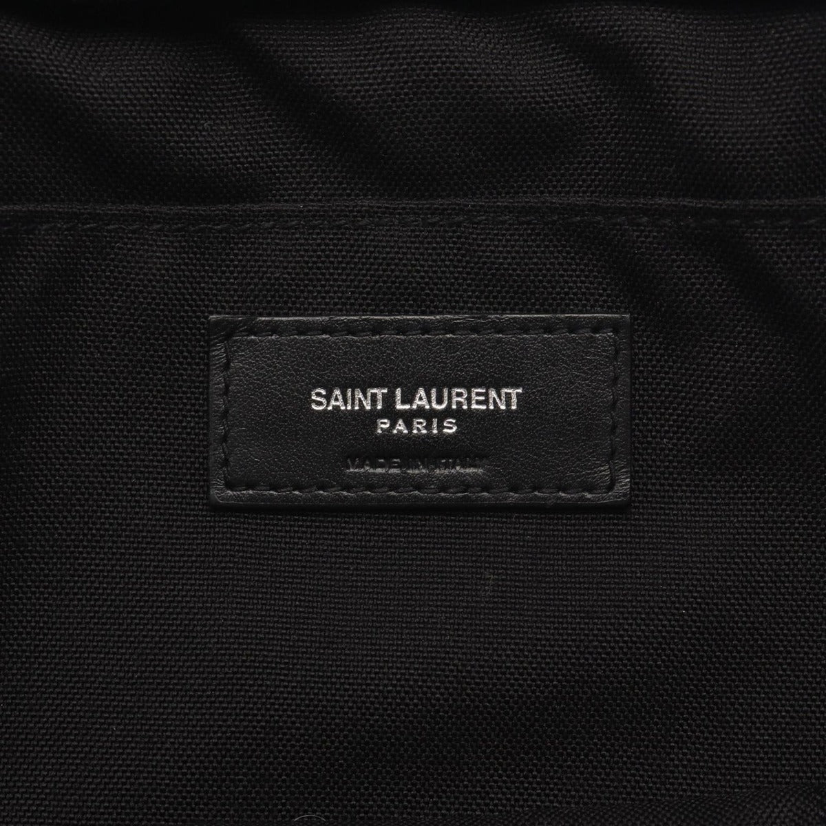 Saint Laurent Paris Shoulder Bag Rivington Black Canvas Leather — view 4