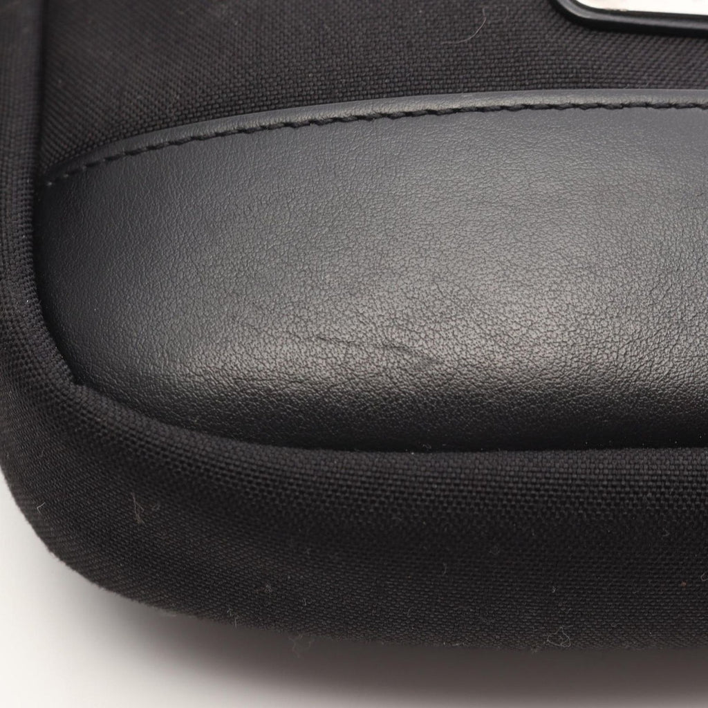 Saint Laurent Paris Shoulder Bag Rivington Black Canvas Leather — view 5