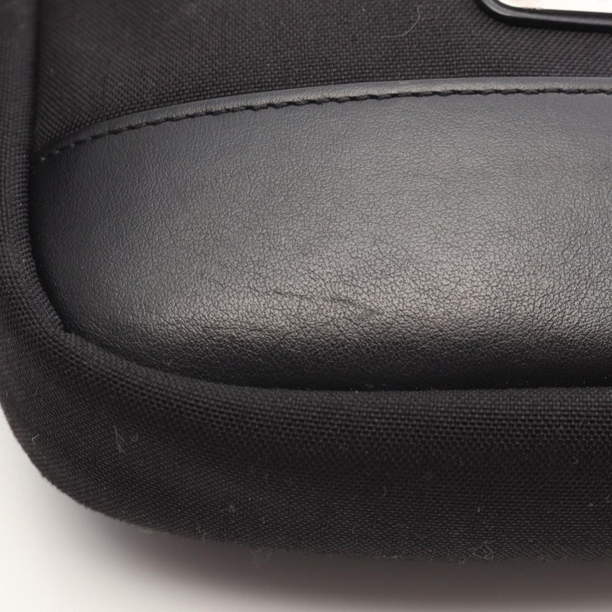 Saint Laurent Paris Shoulder Bag Rivington Black Canvas Leather — view 5