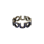 Gucci Interlocking G Enamel Ring Silver 925 No 24 Accessory — view 7