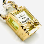 Chanel Perfume Necklace Ribbon Gold — view 9