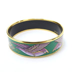 Hermes Bracelet Emile GM Metal Enamel Green Purple Gold Hardware Accessories — view 5