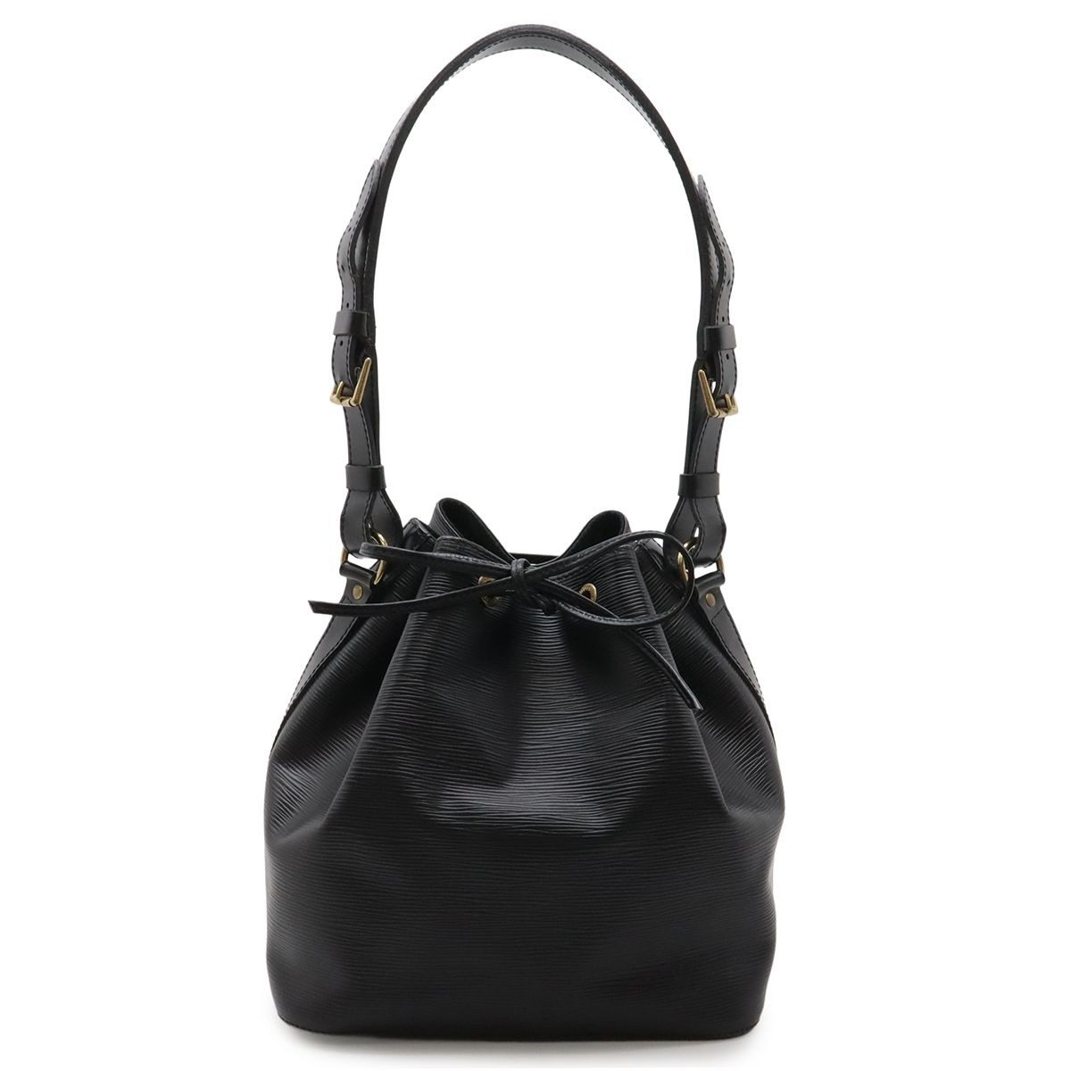 Louis Vuitton Epi Petit Noe Shoulder Bag Drawstring Noir Black