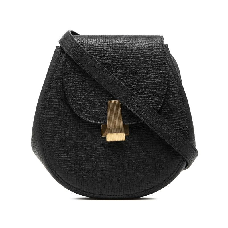 Bottega Veneta Shoulder Bag Pouch Black Leather