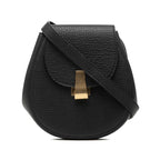 Bottega Veneta Shoulder Bag Pouch Black Leather