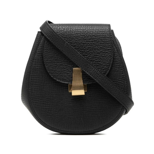 Bottega Veneta Shoulder Bag Pouch Black Leather