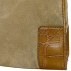 Loewe Handbag Amazona 28 Beige Brown Suede