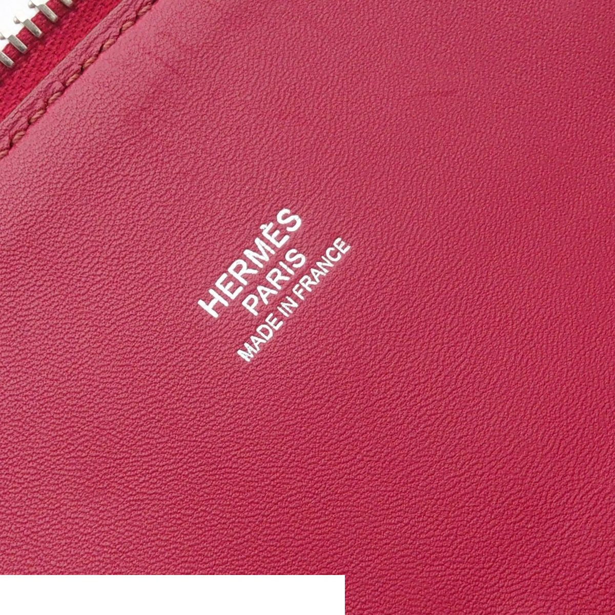 Hermes Bolide 31 Ruby Silver Taurillon Clemence 2-Way Shoulder Bag — view 6