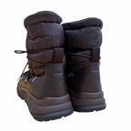 Dior Homme Fabric Leather Snow White Boots Dark Brown — view 4