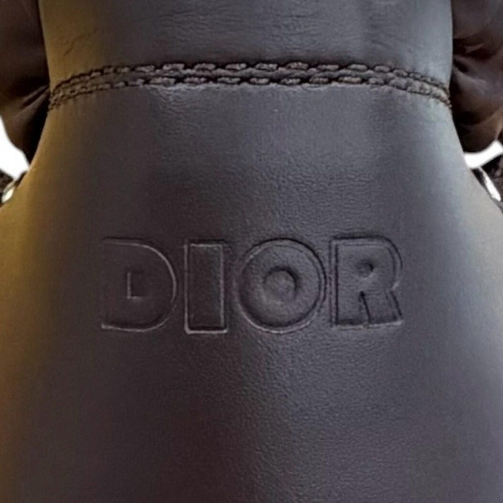 Dior Homme Fabric Leather Snow White Boots Dark Brown — view 8