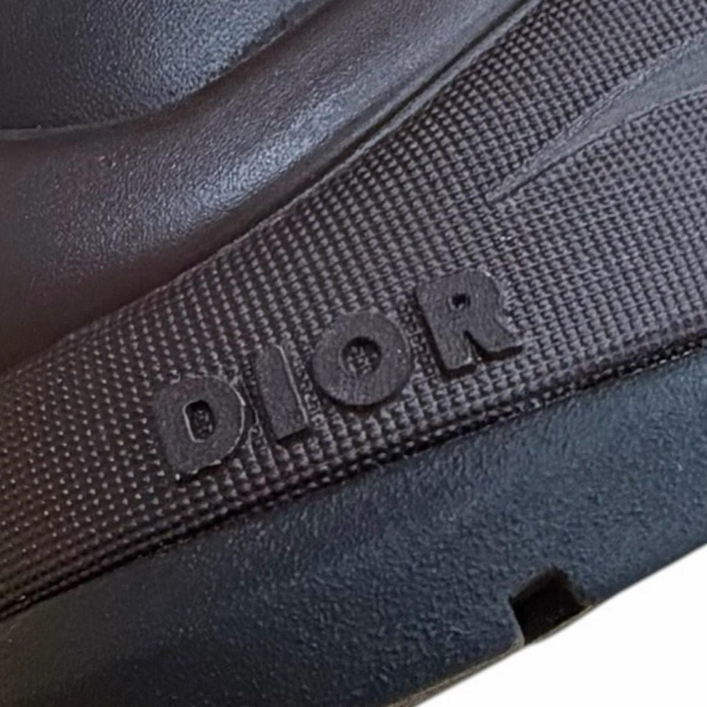 Dior Homme Fabric Leather Snow White Boots Dark Brown — view 9