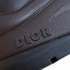 Dior Homme Fabric Leather Snow White Boots Dark Brown — view 9