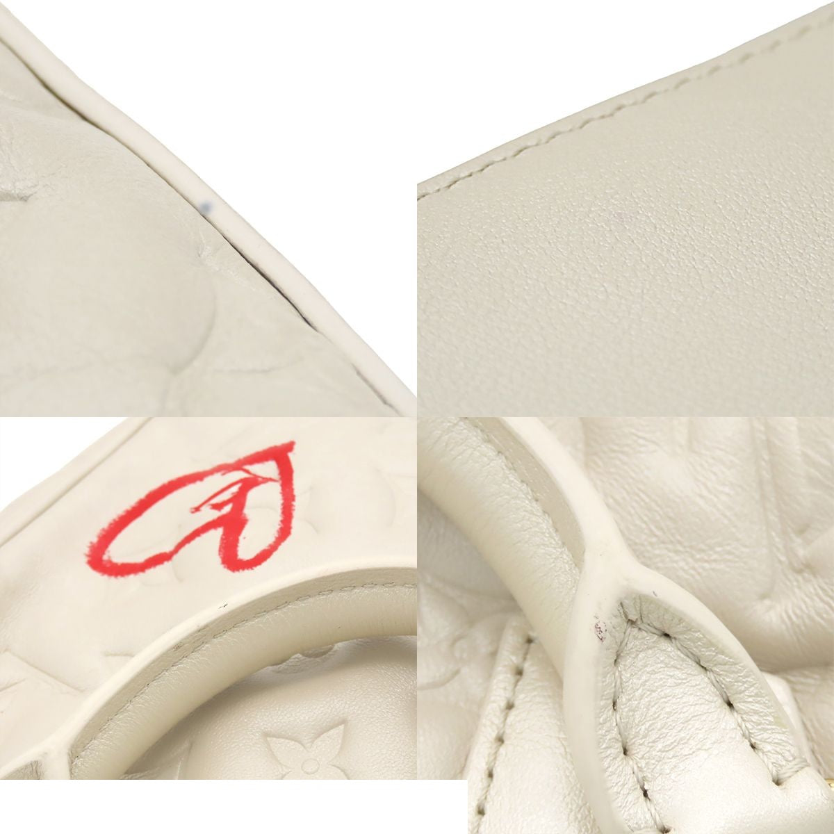 Louis Vuitton Speedy Bandouliere 22 Beige Monogram Embossed Foreign Love 2-Way — view 8