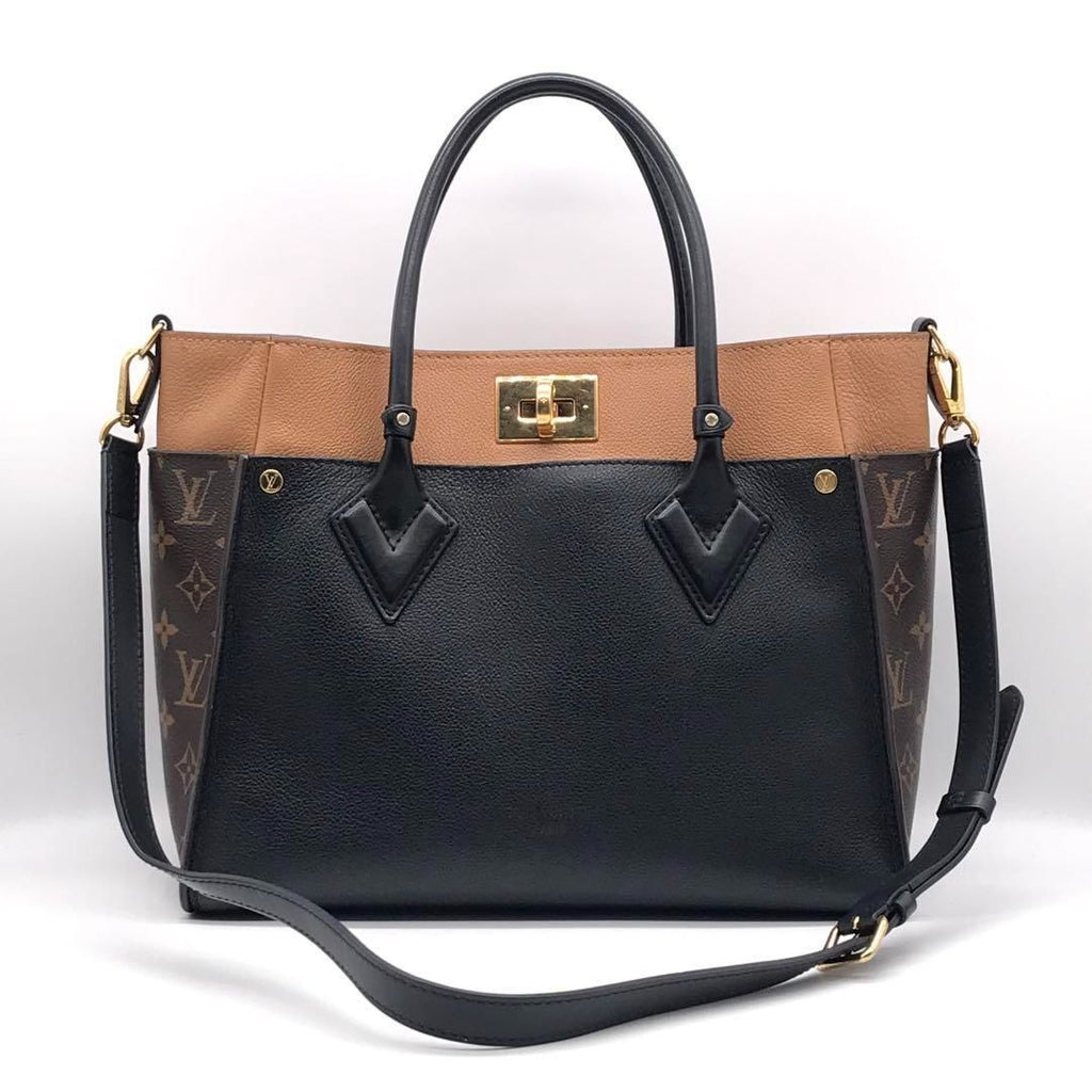 Louis Vuitton Monogram on My Side MM Handbag Noir Black Price Negotiation