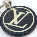 Louis Vuitton Key Holder Porte Cles Mp2082 Taurillon Initiative Leather Navy — view 3