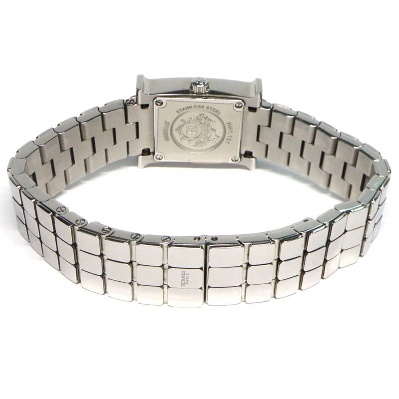 Hermes H Watch Mini 21 mm SS Ashie Bracelet White — view 6