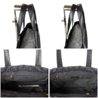 Chanel New Travel Line Mini Tote Bag Black Nylon Jacquard Shoulder — view 7