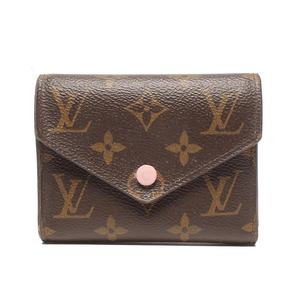 Louis Vuitton Trifold Wallet Compact Portefeuille Victorine Monogram Brown