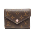 Louis Vuitton Trifold Wallet Compact Portefeuille Victorine Monogram Brown