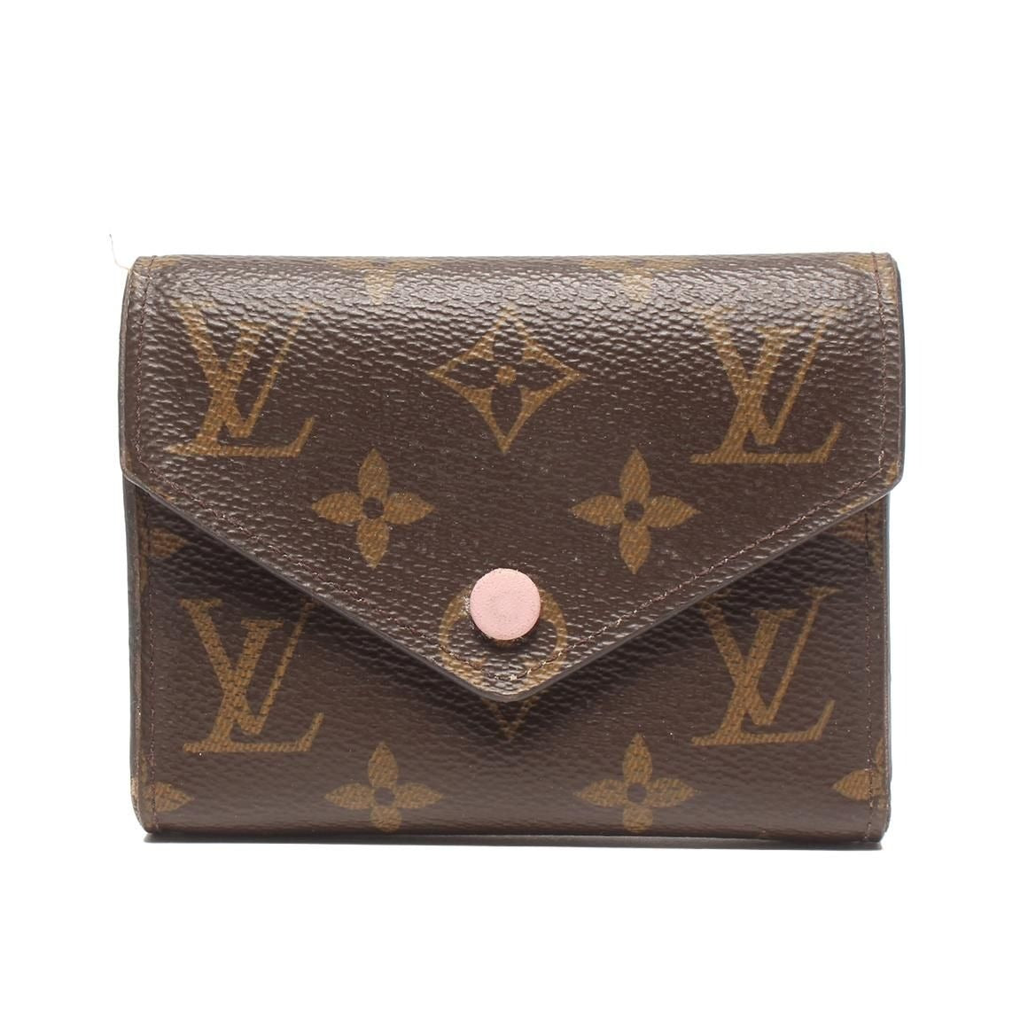 Louis Vuitton Trifold Wallet Compact Portefeuille Victorine Monogram Brown