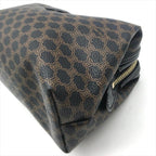 Celine Black Macadam Triomphe Leather Second Pouch Case Brown — view 4