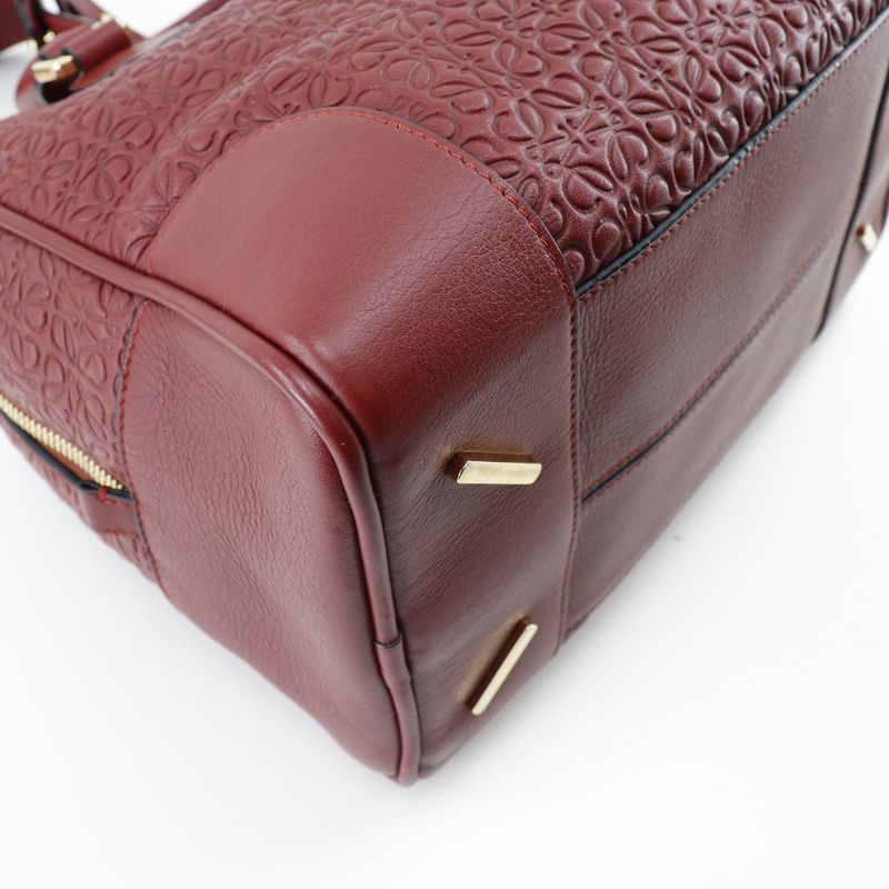 Loewe Amazona 75 Repeat Anagram 2-Way Shoulder Calf Red Handbag — view 5