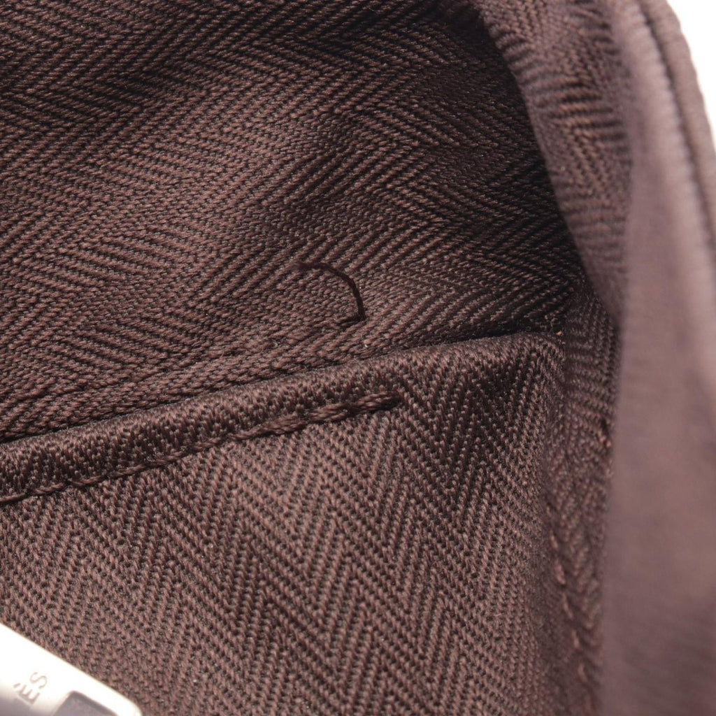 Hermes Handbag Acapulco PM Dark Brown Leather Canvas — view 6