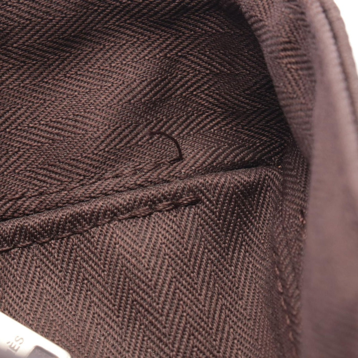 Hermes Handbag Acapulco PM Dark Brown Leather Canvas — view 6