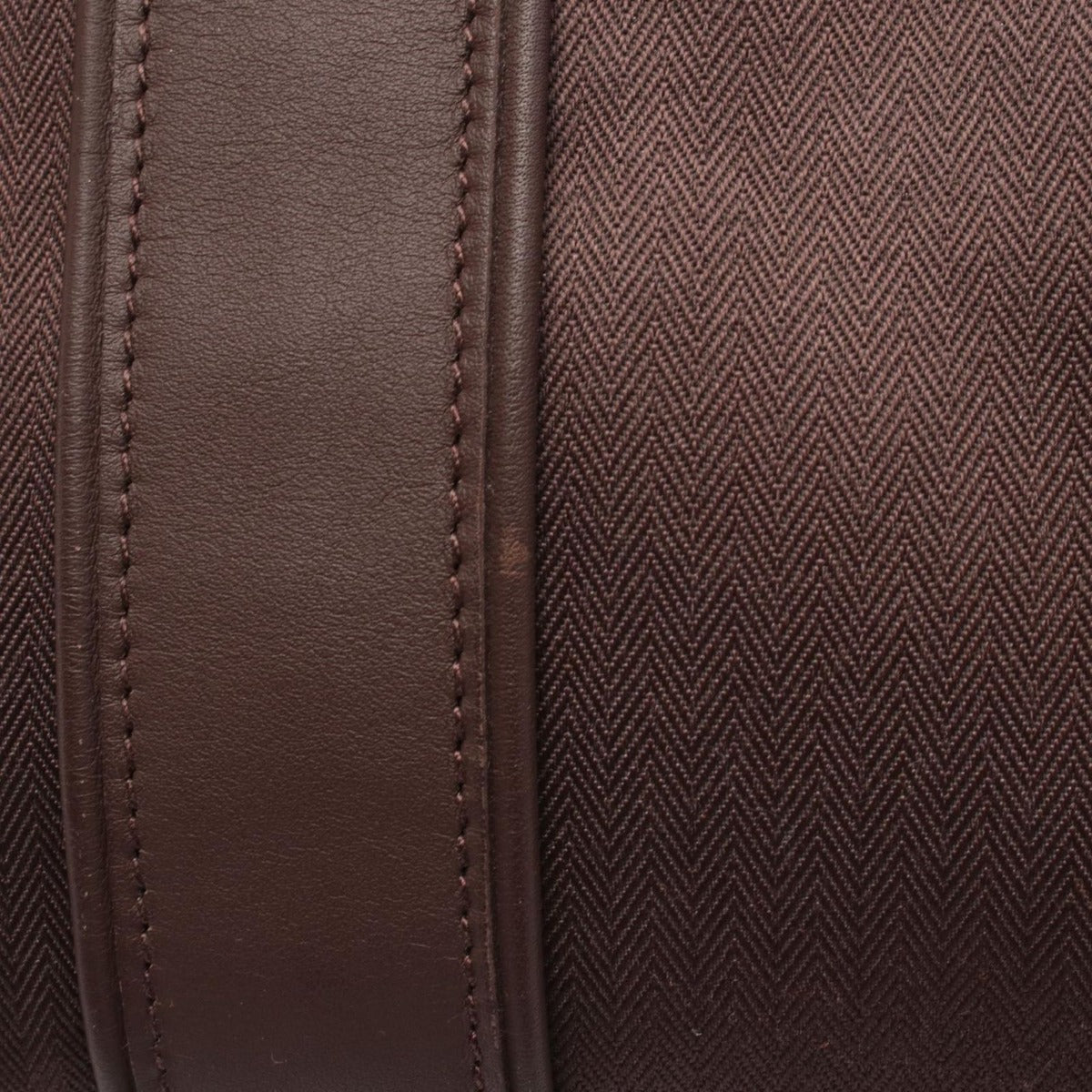 Hermes Handbag Acapulco PM Dark Brown Leather Canvas — view 8