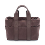 Hermes Handbag Acapulco PM Dark Brown Leather Canvas