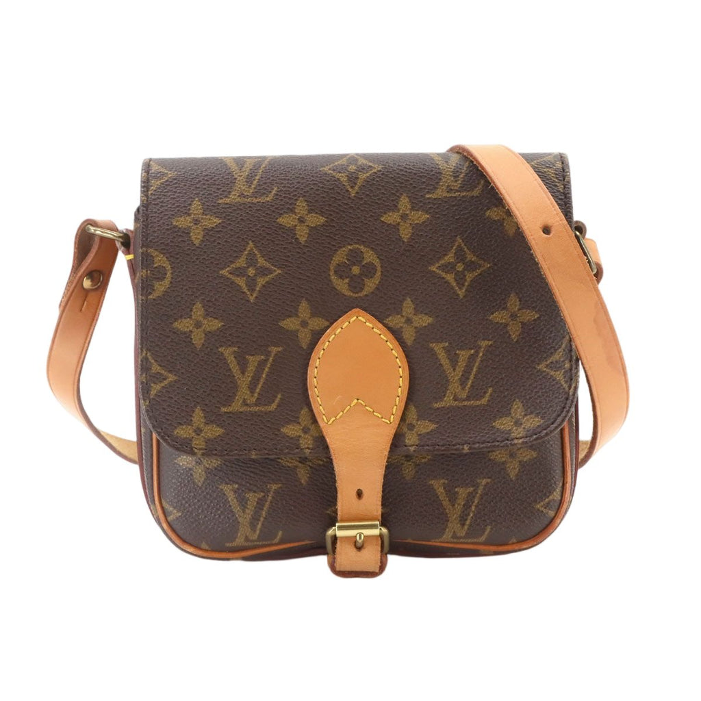 Louis Vuitton Monogram Mini Shoulder Bag Brown Cartouchiere
