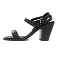 Hermes Sandals Eveless BK 37 1 2 Leather Ankle Strap