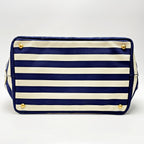 Prada Canapa B2642 B Navy Ivory Tote Canvas — view 2
