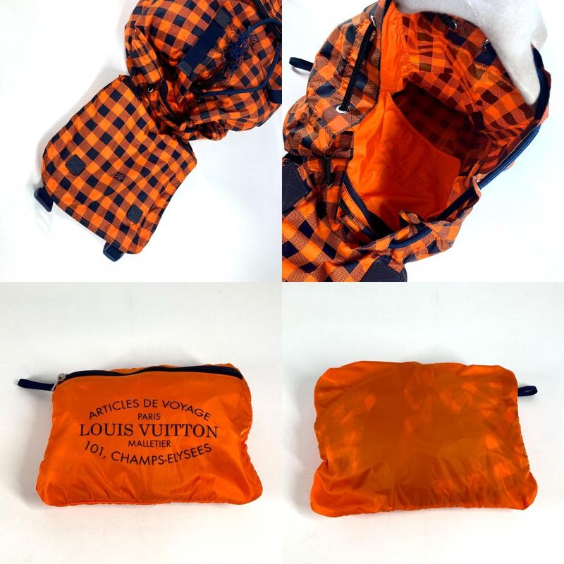 Louis Vuitton Backpack Light Pack Nylon Orange — view 9