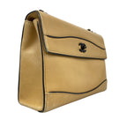 Chanel Shoulder Bag Leather Brown — view 2