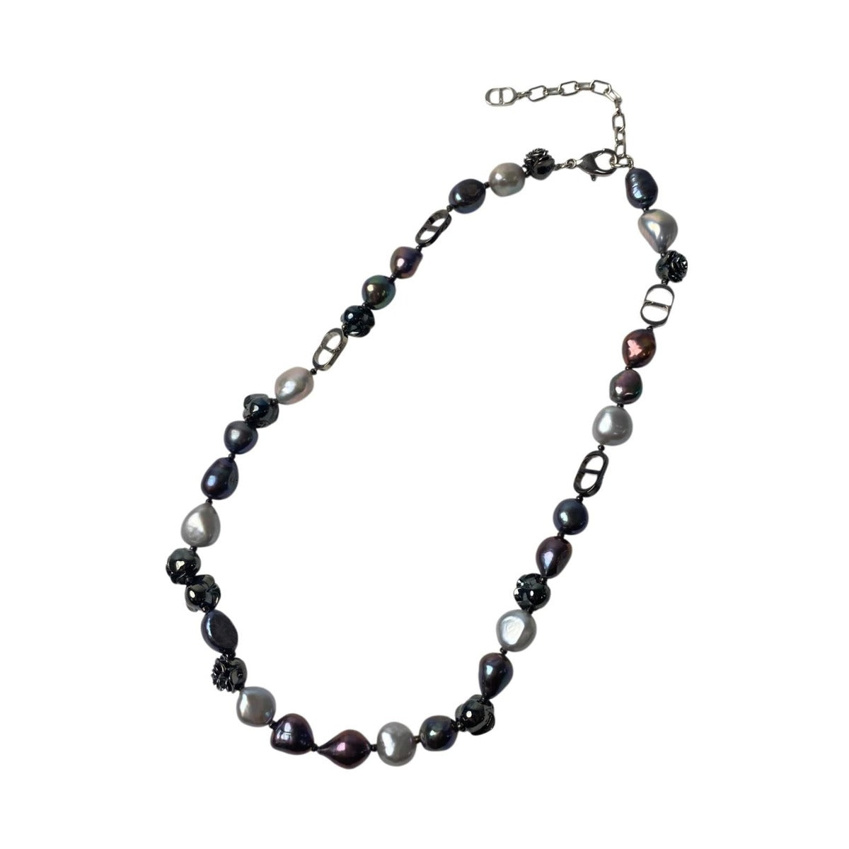 Dior Rose Pearl Freshwater Necklace Pendant Choker — view 3