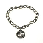 Gucci Interlocking G Bracelet Silver 925 Size 16 — view 2