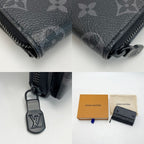 Louis Vuitton Monogram Eclipse Zippy Organizer Black Coin Case Wallet — view 6