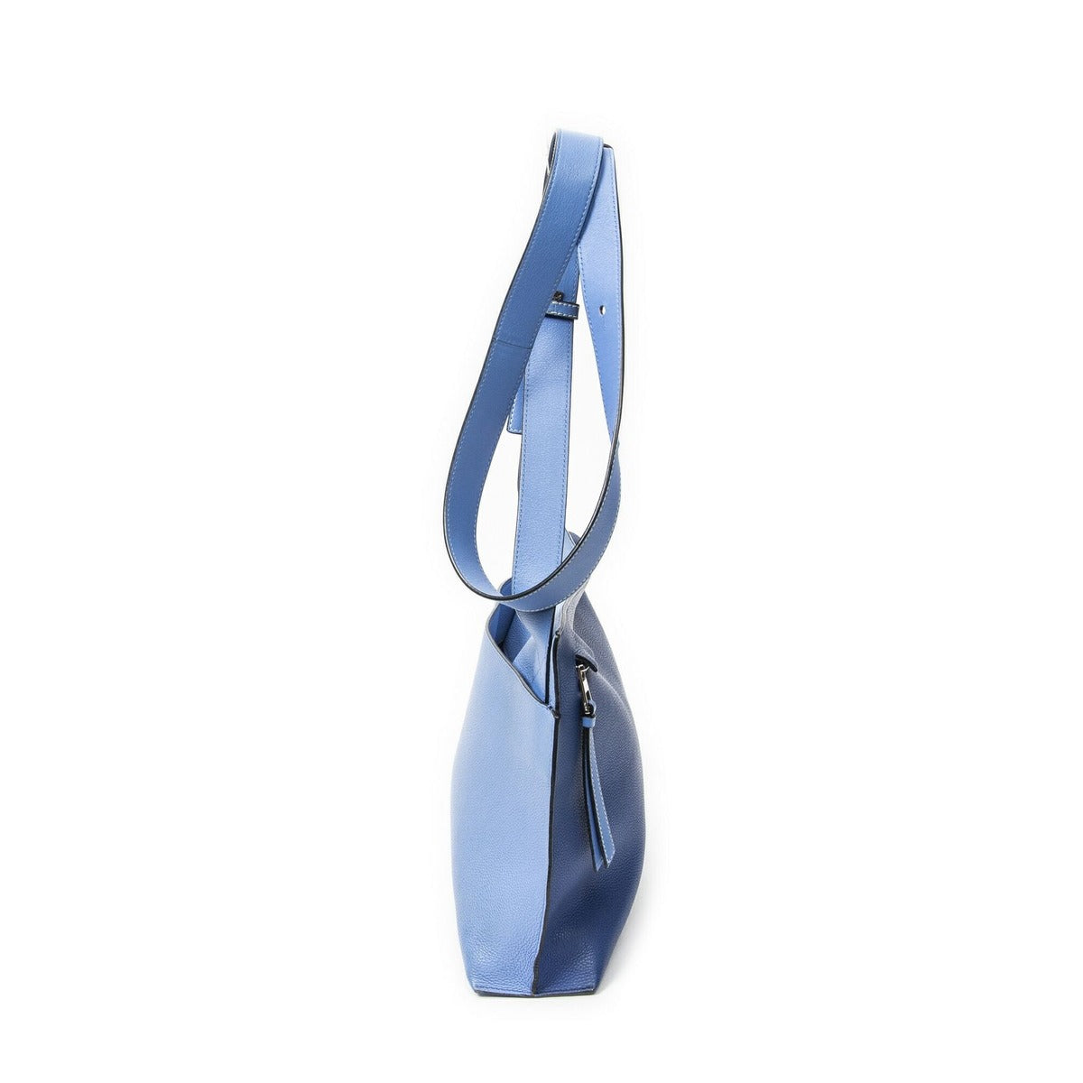 Loewe Web Media Messenger Blue Light Grain Calfskin Leather Blue. — view 4
